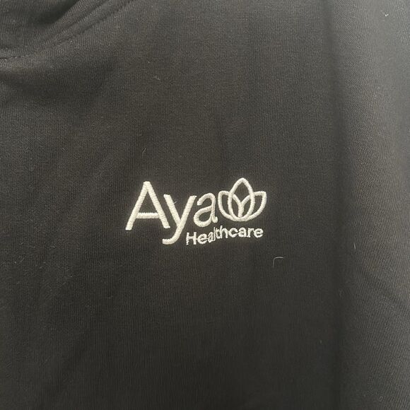 Aya Healthcare Oversized Crop Zip Sweater - Picture 2 of 4